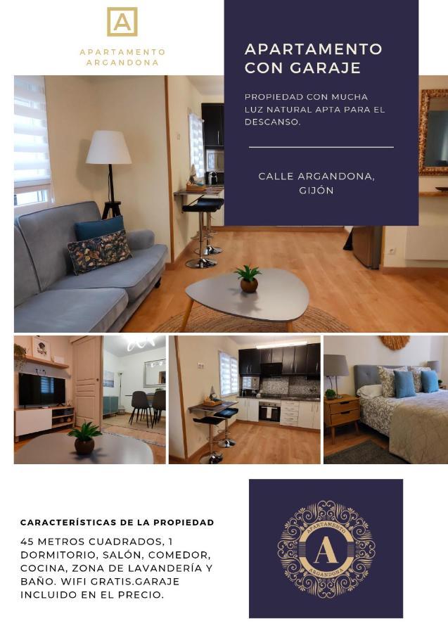 La Llariega De Argandona- Parking Privado Gratuito Appartement Gijón Buitenkant foto